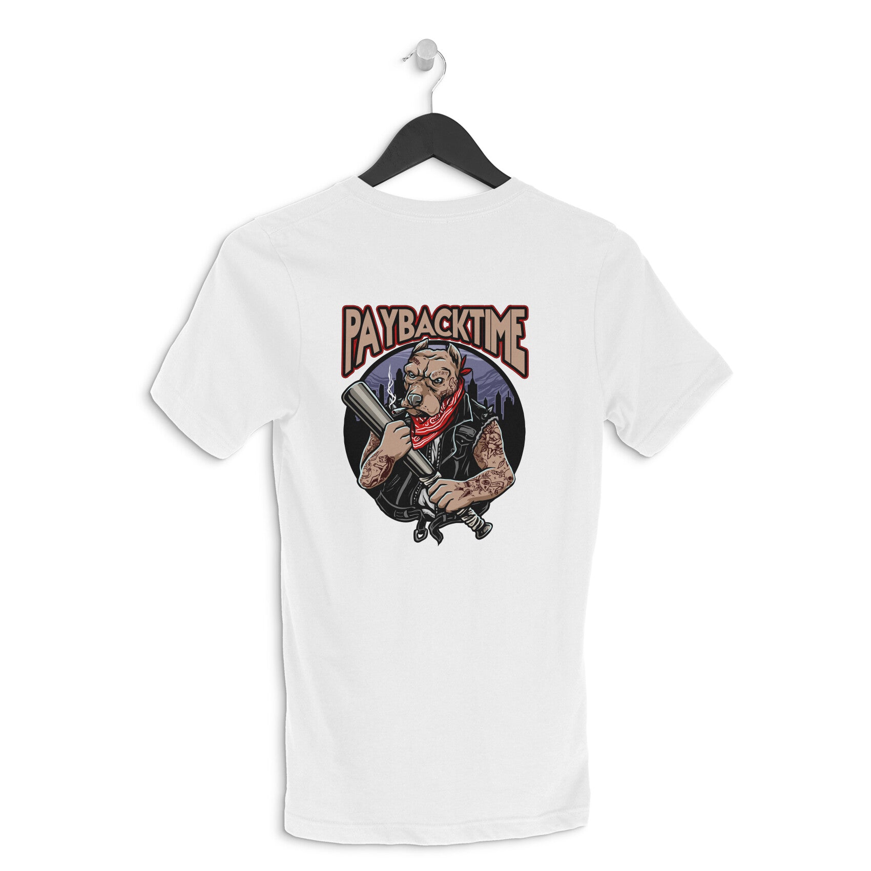 Men's Back Printed T-shirt